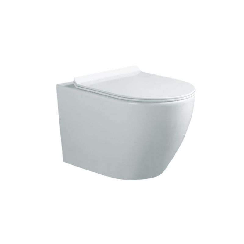 Modern Ceramic Flush Toilet Wall Hung Urine Toilet with Slow Close Seat for Washroom Clearhalo 'Bathroom Remodel & Bathroom Fixtures' 'Home Improvement' 'home_improvement' 'home_improvement_toilets' 'Toilets & Bidets' 'Toilets' 1200x1200_e9e44254-c9fc-4037-99b3-106477beb84e