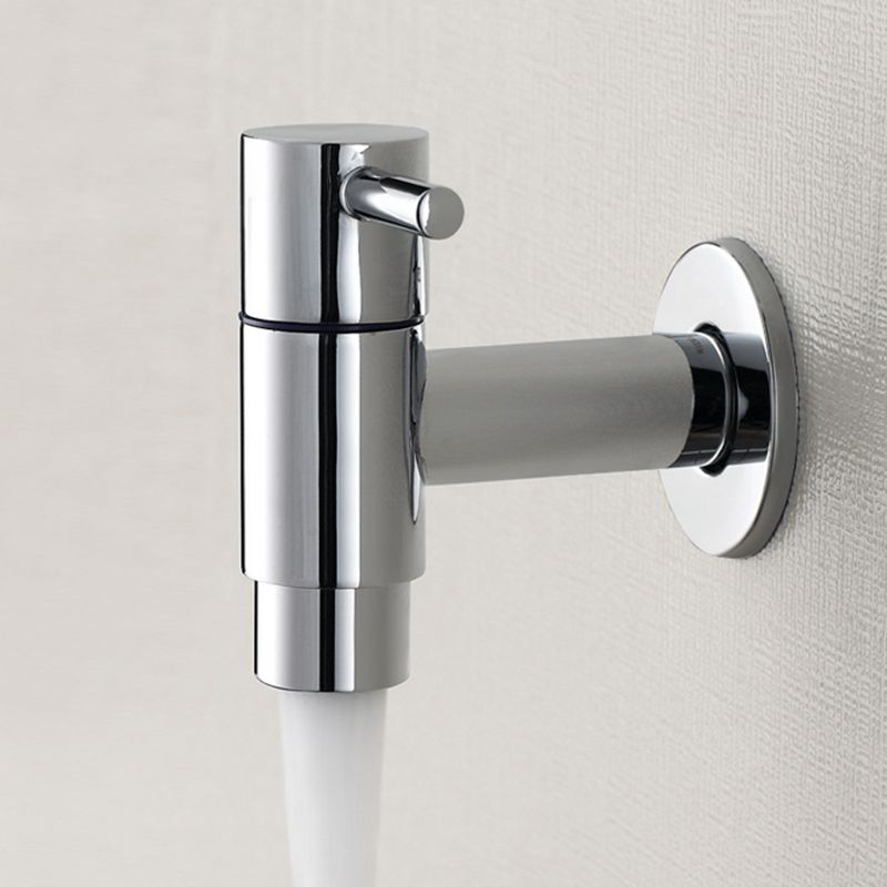 Contemporary Wall Mounted Bathroom Faucet Single Hole Low Arc Solid Brass Circular Faucet Clearhalo 'Bathroom Remodel & Bathroom Fixtures' 'Bathroom Sink Faucets' 'Bathroom Sinks & Faucet Components' 'bathroom_sink_faucets' 'Home Improvement' 'home_improvement' 'home_improvement_bathroom_sink_faucets' 1200x1200_e9fff2b8-1329-4629-bdda-d9634f8e92a7