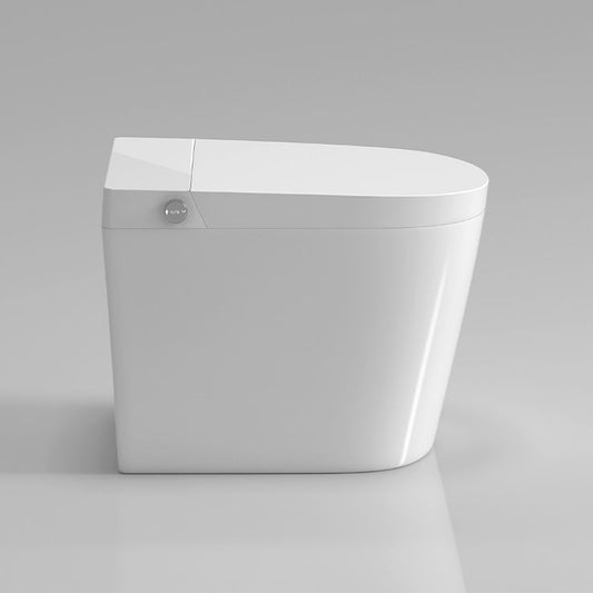 White Floor Standing Bidet Elongated Ceramic Floor Mount Bidet Clearhalo 'Bathroom Remodel & Bathroom Fixtures' 'Bidets' 'Home Improvement' 'home_improvement' 'home_improvement_bidets' 'Toilets & Bidets' 1200x1200_ea1b7b5e-1a67-4b66-a123-d2434892bd90