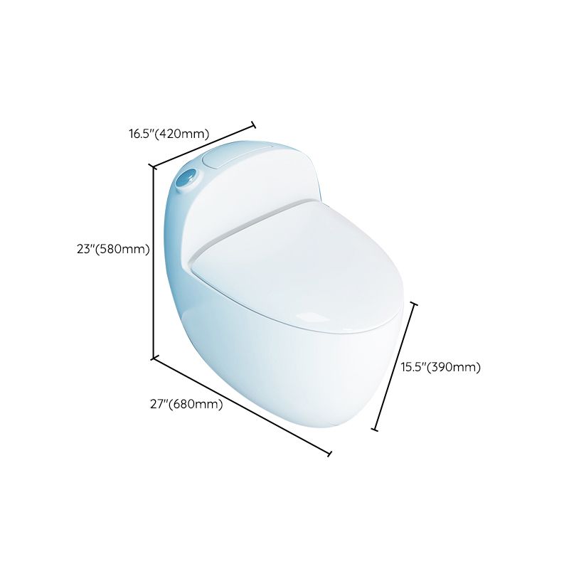 1-Piece Flush Toilet 1.2/1.6 GPF Elongated Toilet Bowl for Bathroom Clearhalo 'Bathroom Remodel & Bathroom Fixtures' 'Home Improvement' 'home_improvement' 'home_improvement_toilets' 'Toilets & Bidets' 'Toilets' 1200x1200_ea22ea5c-31f9-4b58-a1d7-f2ced29ea4dc