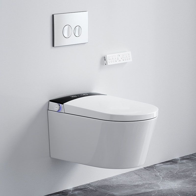 Elongated Toilet Wall Hung 1-Piece Automatic UV Sterilization Toilet with Concealed Tank Clearhalo 'Bathroom Remodel & Bathroom Fixtures' 'Home Improvement' 'home_improvement' 'home_improvement_toilets' 'Toilets & Bidets' 'Toilets' 1200x1200_ea2b3f4d-af86-4089-82d3-2189fc83da18