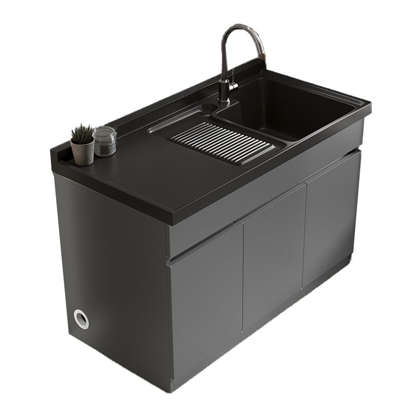 Modern Bathroom Vanity Freestanding with Soft Close Door without Faucet Clearhalo 'Bathroom Remodel & Bathroom Fixtures' 'Bathroom Vanities' 'bathroom_vanities' 'Home Improvement' 'home_improvement' 'home_improvement_bathroom_vanities' 1200x1200_ea2d0e66-7369-4da5-a558-80f78e3777b5