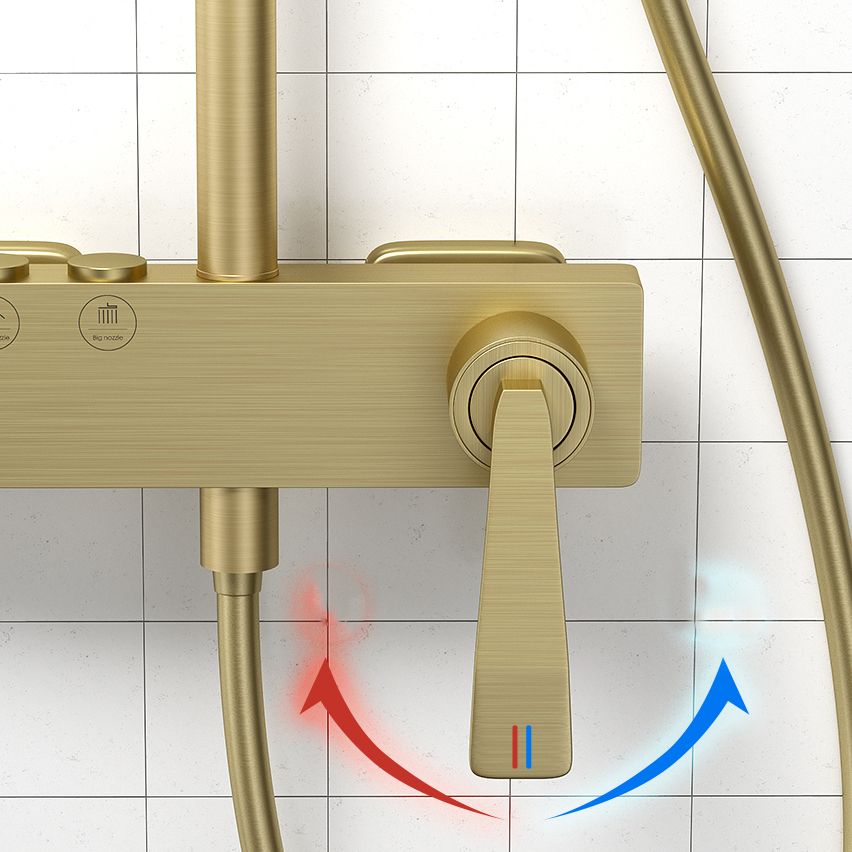 Shower System Trim Lever Hand Square Massage Jet Shower Combo Clearhalo 'Bathroom Remodel & Bathroom Fixtures' 'Home Improvement' 'home_improvement' 'home_improvement_shower_faucets' 'Shower Faucets & Systems' 'shower_faucets' 'Showers & Bathtubs Plumbing' 'Showers & Bathtubs' 1200x1200_ea3df55a-af5e-4713-aefa-59d0a3614b2f