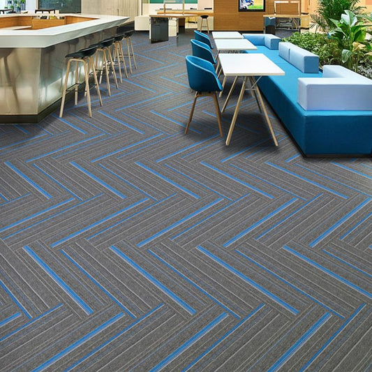 Dark Color Level Loop Carpet Tile Non-Skid Self Adhesive Indoor Office Carpet Tiles Clearhalo 'Carpet Tiles & Carpet Squares' 'carpet_tiles_carpet_squares' 'Flooring 'Home Improvement' 'home_improvement' 'home_improvement_carpet_tiles_carpet_squares' Walls and Ceiling' 1200x1200_ea40aef4-6fc7-4760-928a-94d64a21f116