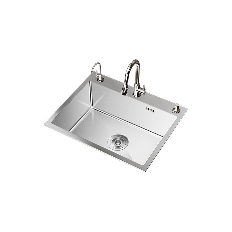 Stainless Steel Drop-In Kitchen Sink Single Bowl Sink with 3 Holes Clearhalo 'Home Improvement' 'home_improvement' 'home_improvement_kitchen_sinks' 'Kitchen Remodel & Kitchen Fixtures' 'Kitchen Sinks & Faucet Components' 'Kitchen Sinks' 'kitchen_sinks' 1200x1200_ea45adbd-a725-4912-ba2d-be784db0441c