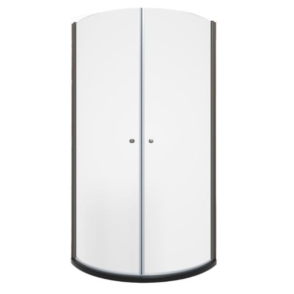 Hinged Door Shower Enclosure Tempered Glass Semi-Frameless Shower Enclosure Clearhalo 'Bathroom Remodel & Bathroom Fixtures' 'Home Improvement' 'home_improvement' 'home_improvement_shower_stalls_enclosures' 'Shower Stalls & Enclosures' 'shower_stalls_enclosures' 'Showers & Bathtubs' 1200x1200_ea5308db-8ebb-4256-9c80-262ef43f8fb4