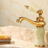 Deck Mounted Copper Tub Faucet Low Arc Roman Tub Faucet Set with Jade Clearhalo 'Bathroom Remodel & Bathroom Fixtures' 'Bathroom Sink Faucets' 'Bathroom Sinks & Faucet Components' 'bathroom_sink_faucets' 'Home Improvement' 'home_improvement' 'home_improvement_bathroom_sink_faucets' 1200x1200_ea7888ec-69b8-4c80-870c-cacb733ea6dc