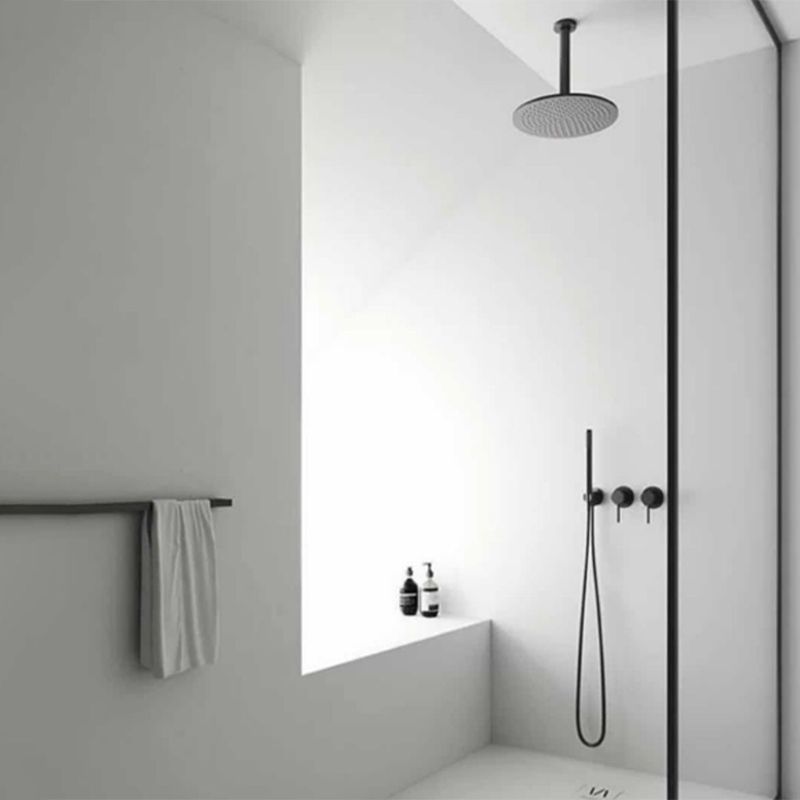 Modern Shower Trim Brass Round Handheld Shower Head Shower System Clearhalo 'Bathroom Remodel & Bathroom Fixtures' 'Home Improvement' 'home_improvement' 'home_improvement_shower_faucets' 'Shower Faucets & Systems' 'shower_faucets' 'Showers & Bathtubs Plumbing' 'Showers & Bathtubs' 1200x1200_ead3fc39-5e84-491c-9c08-c76bffa6f15b