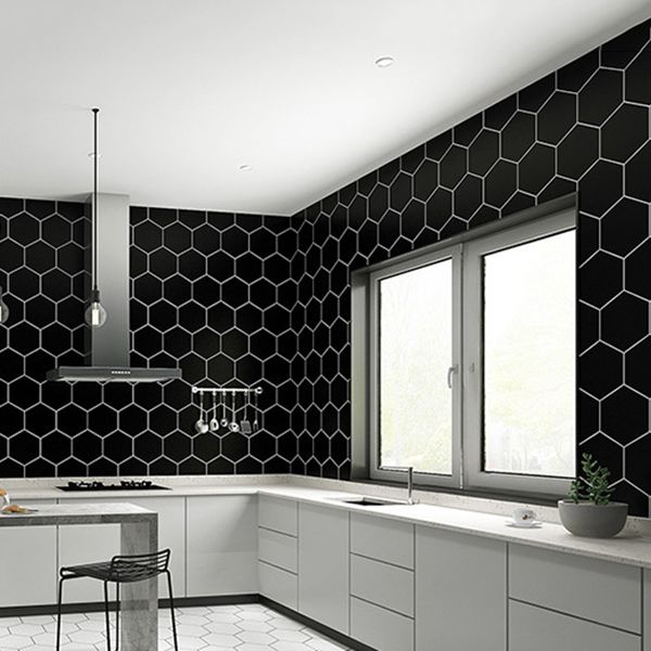 Bathroom Wall Floor Tile Waterproof Geometric Pattern Floor Wallpaper Clearhalo 'Flooring 'Home Improvement' 'home_improvement' 'home_improvement_peel_stick_blacksplash' 'Peel & Stick Backsplash Tile' 'peel_stick_blacksplash' 'Walls & Ceilings' Walls and Ceiling' 1200x1200_eaef4b85-9ee9-42bd-b1f0-ee4bb7780b1e