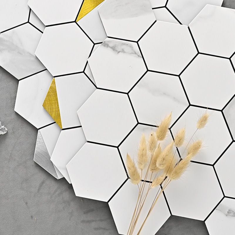 Hexagonal Modern Peel and Stick Tiles Mosaic Tile Peel and Stick Backsplash Clearhalo 'Flooring 'Home Improvement' 'home_improvement' 'home_improvement_peel_stick_blacksplash' 'Peel & Stick Backsplash Tile' 'peel_stick_blacksplash' 'Walls & Ceilings' Walls and Ceiling' 1200x1200_eb0f1a87-65f5-4a0f-9215-eefec5028993