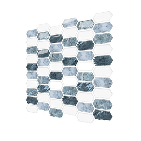 Polygon Peel and Stick Backsplash Tile PVC 12" X 12" Peel and Stick Tile for Kitchen Clearhalo 'Flooring 'Home Improvement' 'home_improvement' 'home_improvement_peel_stick_blacksplash' 'Peel & Stick Backsplash Tile' 'peel_stick_blacksplash' 'Walls & Ceilings' Walls and Ceiling' 1200x1200_eb2154c6-e0f4-49dd-b0ca-24d9e7b89b47