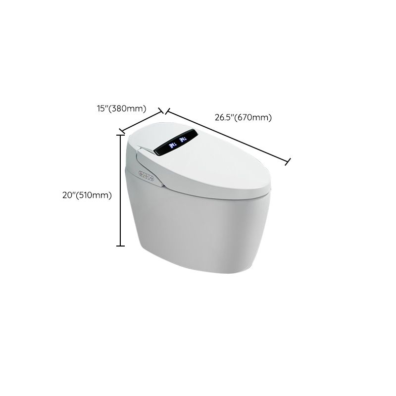 Contemporary Heated Seat Dryer Elongated White Ceramic Floor Standing Bidet Clearhalo 'Bathroom Remodel & Bathroom Fixtures' 'Bidets' 'Home Improvement' 'home_improvement' 'home_improvement_bidets' 'Toilets & Bidets' 1200x1200_eb2b6c3f-83b3-44e4-89b4-be318563f217
