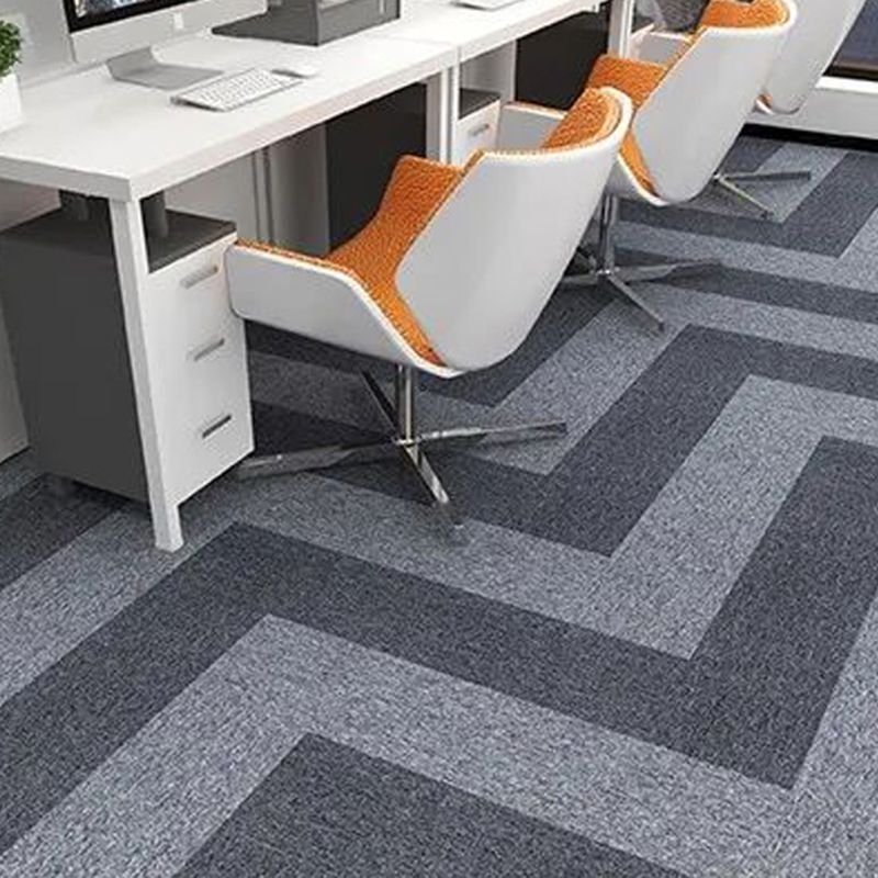 Modern Carpet Tile Level Loop Striped Print Interlocking Non-Skid Tiles and Carpet Clearhalo 'Carpet Tiles & Carpet Squares' 'carpet_tiles_carpet_squares' 'Flooring 'Home Improvement' 'home_improvement' 'home_improvement_carpet_tiles_carpet_squares' Walls and Ceiling' 1200x1200_eb2f0ef7-bcdc-4fe1-b420-2f345a4dd1fb