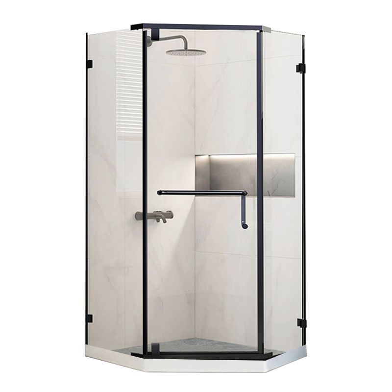 Semi Frameless Pivot Shower Door Scratch Resistant Clear Shower Door Clearhalo 'Bathroom Remodel & Bathroom Fixtures' 'Home Improvement' 'home_improvement' 'home_improvement_shower_tub_doors' 'Shower and Tub Doors' 'shower_tub_doors' 'Showers & Bathtubs' 1200x1200_eb4ac0c0-e66c-4aee-af39-69915d551ace