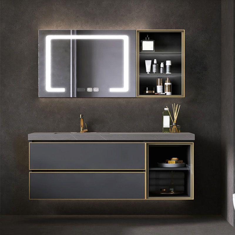 Wall Mount Mirror Included Bathroom Sink Vanity with Sink Faucet Clearhalo 'Bathroom Remodel & Bathroom Fixtures' 'Bathroom Vanities' 'bathroom_vanities' 'Home Improvement' 'home_improvement' 'home_improvement_bathroom_vanities' 1200x1200_eb56dc8e-3e67-43d8-b107-bff53535690c