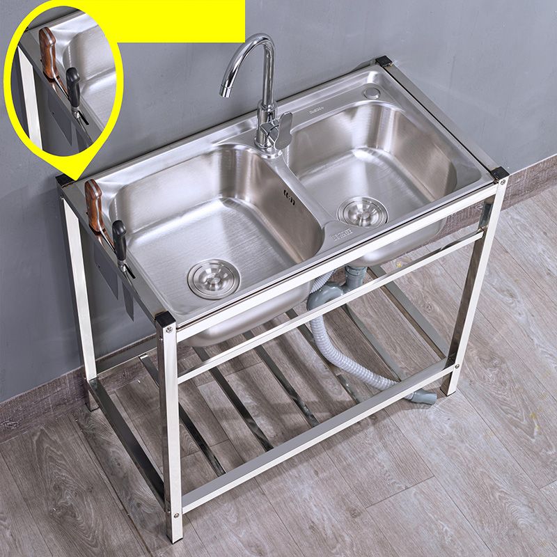 Modern Style Kitchen Sink Stainless Steel Drop-In Kitchen Double Sink with Drain Assembly Clearhalo 'Home Improvement' 'home_improvement' 'home_improvement_kitchen_sinks' 'Kitchen Remodel & Kitchen Fixtures' 'Kitchen Sinks & Faucet Components' 'Kitchen Sinks' 'kitchen_sinks' 1200x1200_eb5b19be-d347-492b-bfa3-76a8e838e518