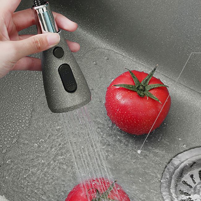Modern Kitchen Sink Rectangular Grey Faucet Pull-out Anti-spill Sink Clearhalo 'Home Improvement' 'home_improvement' 'home_improvement_kitchen_sinks' 'Kitchen Remodel & Kitchen Fixtures' 'Kitchen Sinks & Faucet Components' 'Kitchen Sinks' 'kitchen_sinks' 1200x1200_eb60acdc-b142-441a-8482-5fa40273ab56