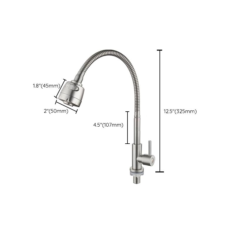 Modern Pot Filler 304 Stainless Steel 1-Handle High Arch Kitchen Faucet Clearhalo 'Home Improvement' 'home_improvement' 'home_improvement_kitchen_faucets' 'Kitchen Faucets' 'Kitchen Remodel & Kitchen Fixtures' 'Kitchen Sinks & Faucet Components' 'kitchen_faucets' 1200x1200_eb99441e-0d7c-4d60-b28a-7693bd2426af