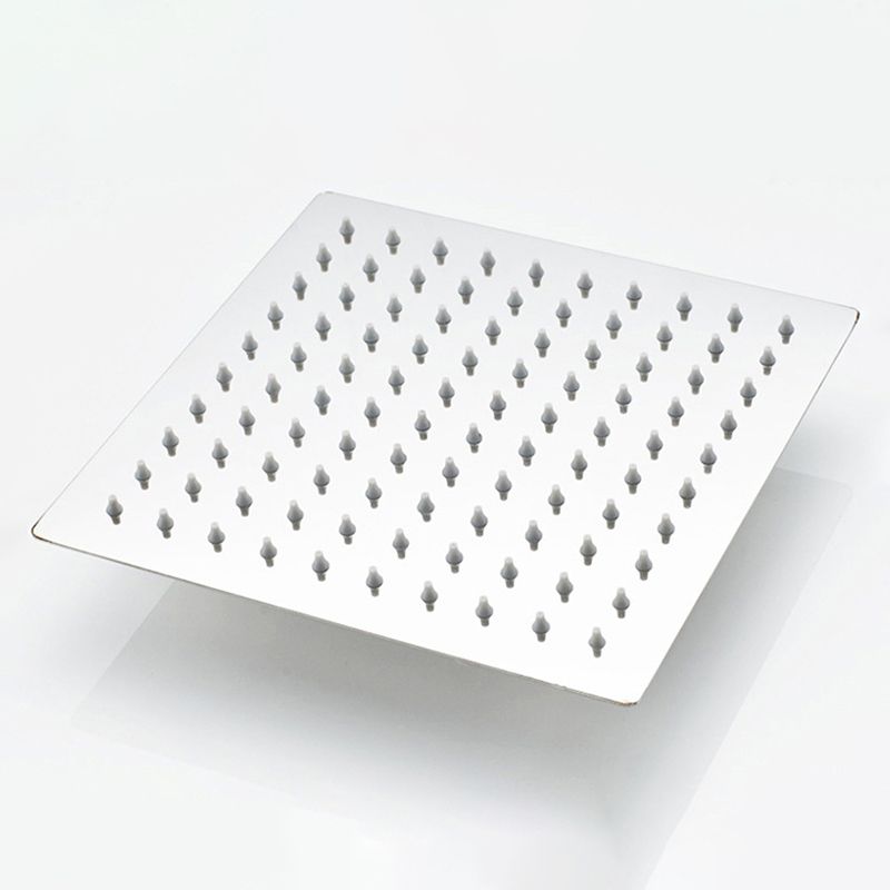 Stainless Steel Square Showerhead Standard Spray Pattern Wall-Mount Showerhead Clearhalo 'Bathroom Remodel & Bathroom Fixtures' 'Home Improvement' 'home_improvement' 'home_improvement_shower_heads' 'Shower Heads' 'shower_heads' 'Showers & Bathtubs Plumbing' 'Showers & Bathtubs' 1200x1200_eb9ec893-ce54-4d12-ba0a-535905864937
