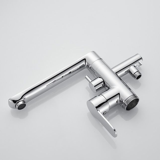 Floor Mounted Freestanding Tub Filler One Hold Metal Freestanding Tub Filler Trim Clearhalo 'Bathroom Remodel & Bathroom Fixtures' 'Bathtub Faucets' 'bathtub_faucets' 'Home Improvement' 'home_improvement' 'home_improvement_bathtub_faucets' 1200x1200_ebaf6c83-b246-431d-b07b-aaa796ddc78a