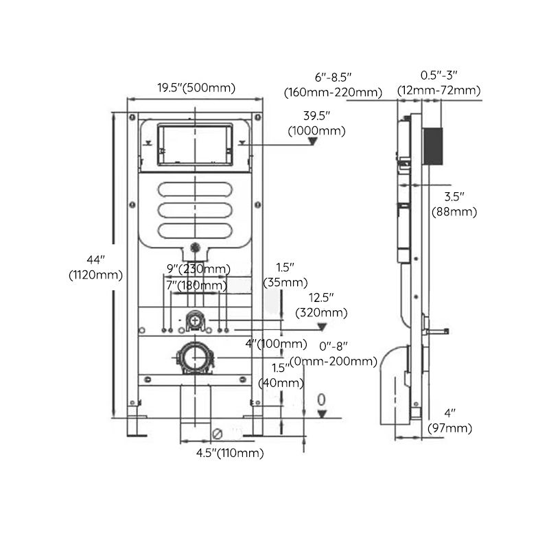Modern White Gravity Flush Toilet One-Piece Wall Mount Toilet for Bathroom Clearhalo 'Bathroom Remodel & Bathroom Fixtures' 'Home Improvement' 'home_improvement' 'home_improvement_toilets' 'Toilets & Bidets' 'Toilets' 1200x1200_ebbc80de-3b8b-4f90-8783-f2a1eba7e4a4