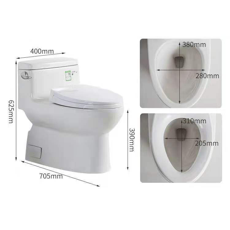 Modern Ceramic Siphon Jet Toilet Bowl Floor Mount Flush Toilet with Toilet Seat Clearhalo 'Bathroom Remodel & Bathroom Fixtures' 'Home Improvement' 'home_improvement' 'home_improvement_toilets' 'Toilets & Bidets' 'Toilets' 1200x1200_ebecad4d-0ddc-49ca-9f1c-7eb167e21520