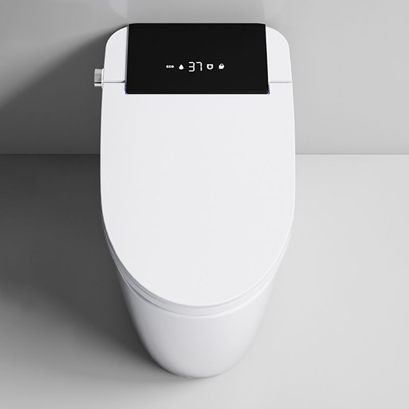 Gloss White Toilet Modern Siphon Jet Toilet Bowl with Heated Seat Clearhalo 'Bathroom Remodel & Bathroom Fixtures' 'Home Improvement' 'home_improvement' 'home_improvement_toilets' 'Toilets & Bidets' 'Toilets' 1200x1200_ebf736b2-de90-4680-a055-bbf800ee7f19