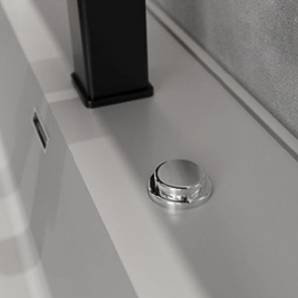 Grey Solid Wood Modern Wall Mounted Standard Bathroom Vanity Set Clearhalo 'Bathroom Remodel & Bathroom Fixtures' 'Bathroom Vanities' 'bathroom_vanities' 'Home Improvement' 'home_improvement' 'home_improvement_bathroom_vanities' 1200x1200_ec126cf1-ef06-4dfc-8873-16d9dd336472