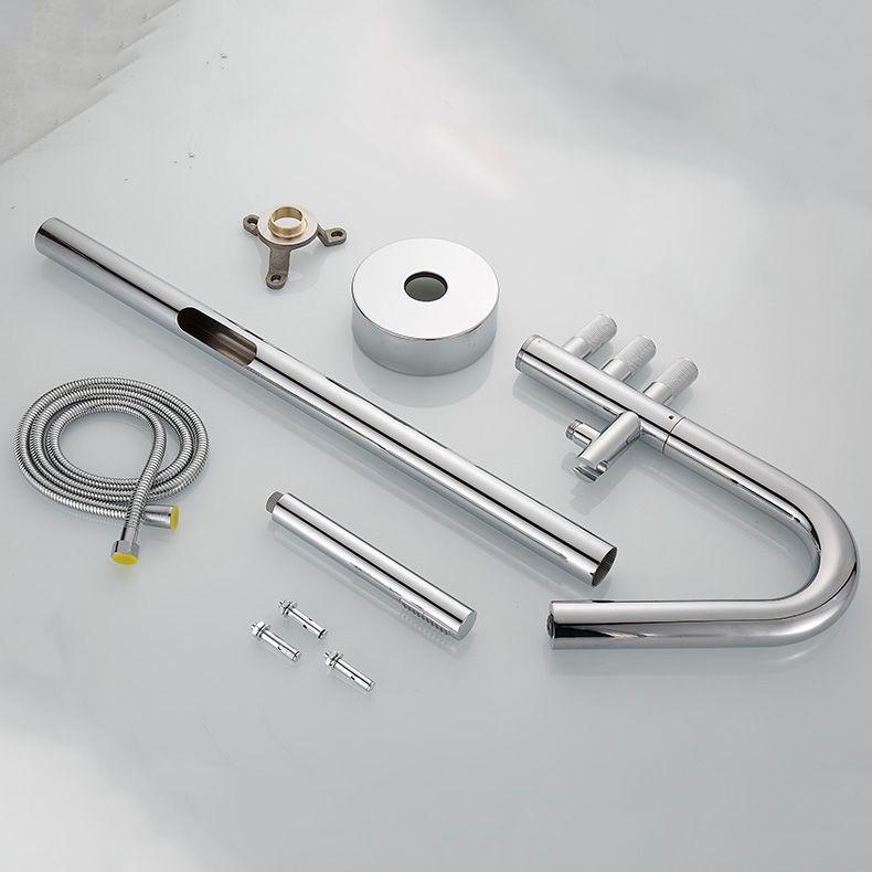 Floor Mounted Bronze Freestanding Tub Filler Freestanding High Arc Tub Filler Trim Clearhalo 'Bathroom Remodel & Bathroom Fixtures' 'Bathtub Faucets' 'bathtub_faucets' 'Home Improvement' 'home_improvement' 'home_improvement_bathtub_faucets' 1200x1200_ec2f3e74-1e98-4ea8-a63c-dc84cbbc3345