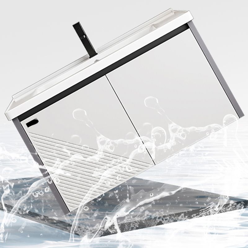 Modern Sink Vanity Set Wall Mounted Rectangular Sink Drawers Vanity Set Clearhalo 'Bathroom Remodel & Bathroom Fixtures' 'Bathroom Vanities' 'bathroom_vanities' 'Home Improvement' 'home_improvement' 'home_improvement_bathroom_vanities' 1200x1200_ec315ff5-b37a-4f4c-a7ab-1e8d8a86141c