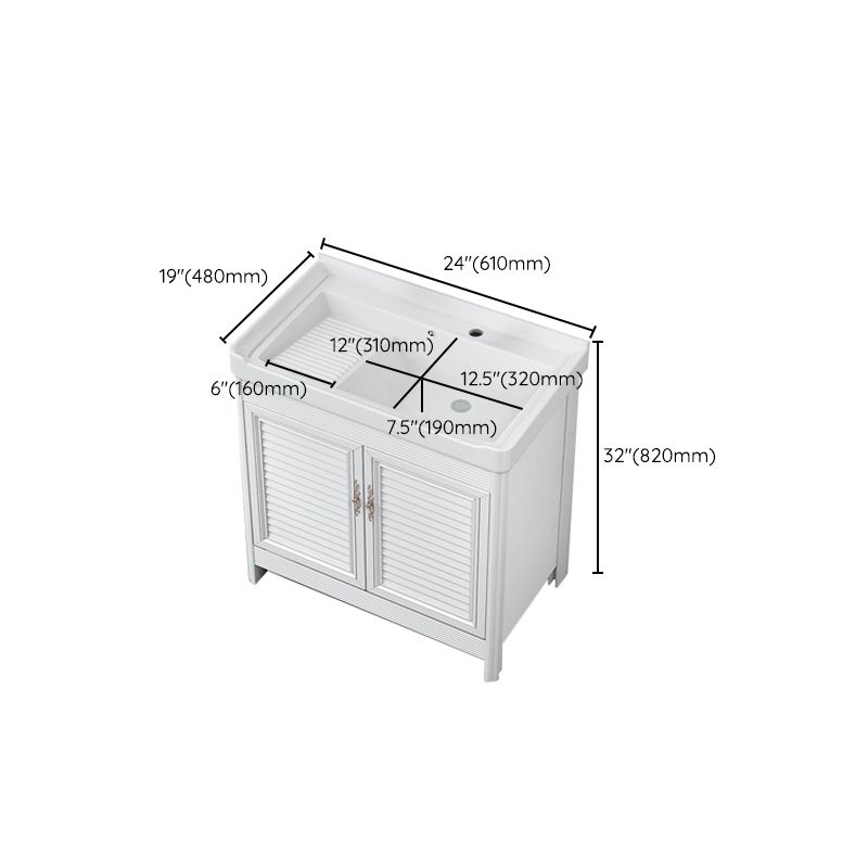 Bathroom Vanity Drawers Mirror Faucet Single Ceramic Sink Vanity Clearhalo 'Bathroom Remodel & Bathroom Fixtures' 'Bathroom Vanities' 'bathroom_vanities' 'Home Improvement' 'home_improvement' 'home_improvement_bathroom_vanities' 1200x1200_ec4d4346-2d48-4368-97d7-f4c9888ee89e