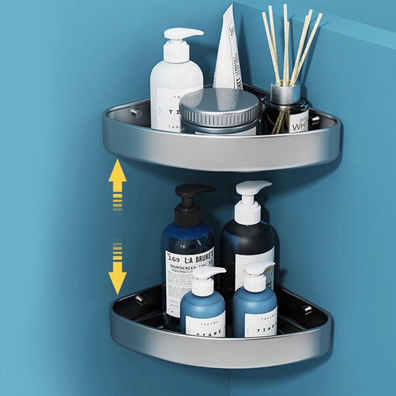 Minimalism Gray Bathroom Accessory Set Contemporary Style Aluminum Towel Bar Clearhalo 'Bathroom Hardware Sets' 'Bathroom Hardware' 'Bathroom Remodel & Bathroom Fixtures' 'bathroom_hardware_sets' 'Home Improvement' 'home_improvement' 'home_improvement_bathroom_hardware_sets' 1200x1200_ec68d0d7-55c9-4b18-aaea-78a9c8c9f989