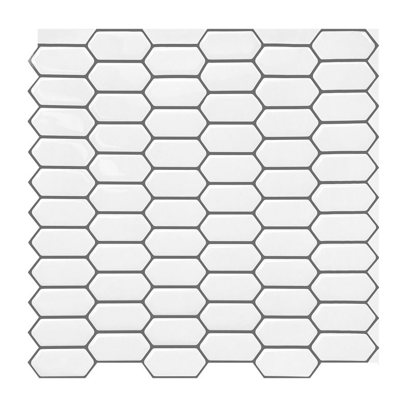 Modern Peel & Stick Field Tile PVC Hexagonal Mosaic Tile Peel and Stick Backsplash Clearhalo 'Flooring 'Home Improvement' 'home_improvement' 'home_improvement_peel_stick_blacksplash' 'Peel & Stick Backsplash Tile' 'peel_stick_blacksplash' 'Walls & Ceilings' Walls and Ceiling' 1200x1200_ec737977-9bc0-4599-b048-b95e5914726a