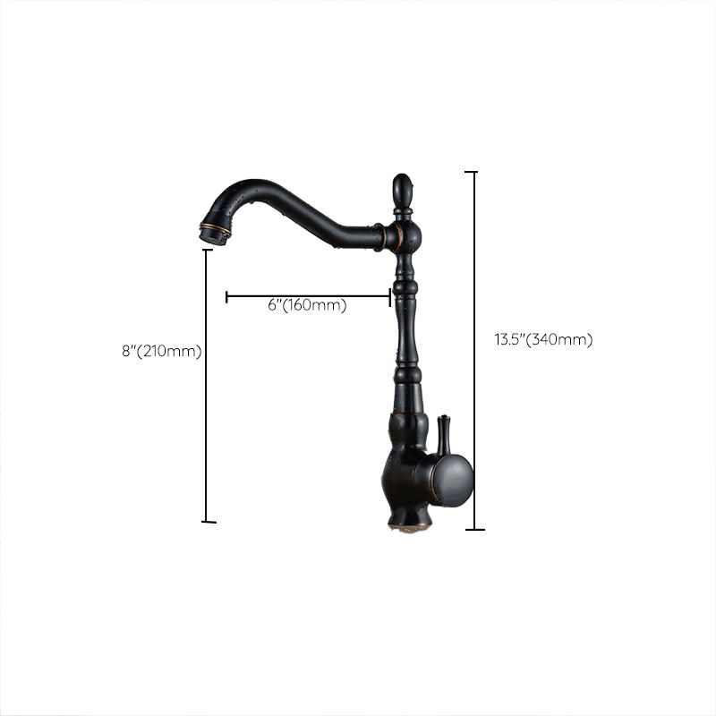 Traditional Single Level Kitchen Faucet Lead Free Standard Faucet Clearhalo 'Home Improvement' 'home_improvement' 'home_improvement_kitchen_faucets' 'Kitchen Faucets' 'Kitchen Remodel & Kitchen Fixtures' 'Kitchen Sinks & Faucet Components' 'kitchen_faucets' 1200x1200_ec8d4323-1287-4715-aad9-196f322cb342