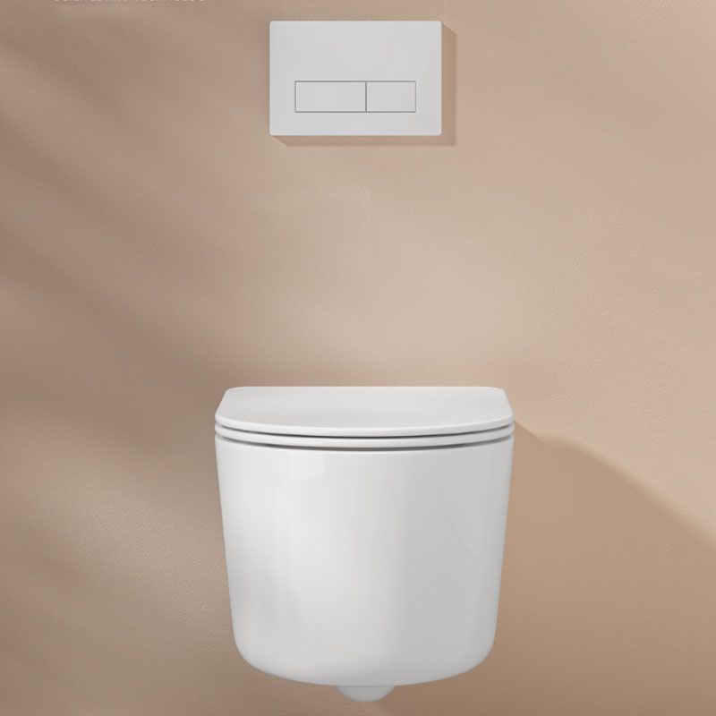 Modern Toilet Bowl Wall Mount Porcelain All-In-One Flush Toilet Clearhalo 'Bathroom Remodel & Bathroom Fixtures' 'Home Improvement' 'home_improvement' 'home_improvement_toilets' 'Toilets & Bidets' 'Toilets' 1200x1200_ec9d0e24-f677-4b6a-8cce-826e090e9dd2