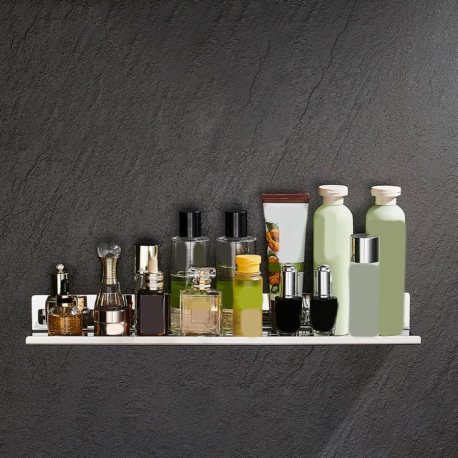 Modernism Rectangular Bath Shelf in Stainless Steel Polished Chrome Bathroom Hardware Set Clearhalo 'Bathroom Hardware Sets' 'Bathroom Hardware' 'Bathroom Remodel & Bathroom Fixtures' 'bathroom_hardware_sets' 'Home Improvement' 'home_improvement' 'home_improvement_bathroom_hardware_sets' 1200x1200_ecd2c216-d57a-4673-ae39-e1d748c96a2a