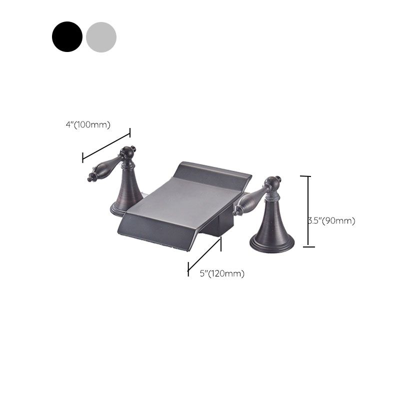 Traditional Roman Tub Faucet Set Copper Fixed Deck-Mount with Handles Clearhalo 'Bathroom Remodel & Bathroom Fixtures' 'Bathtub Faucets' 'bathtub_faucets' 'Home Improvement' 'home_improvement' 'home_improvement_bathtub_faucets' 1200x1200_ecd421ac-b204-4507-afd6-38b6a42c28f6