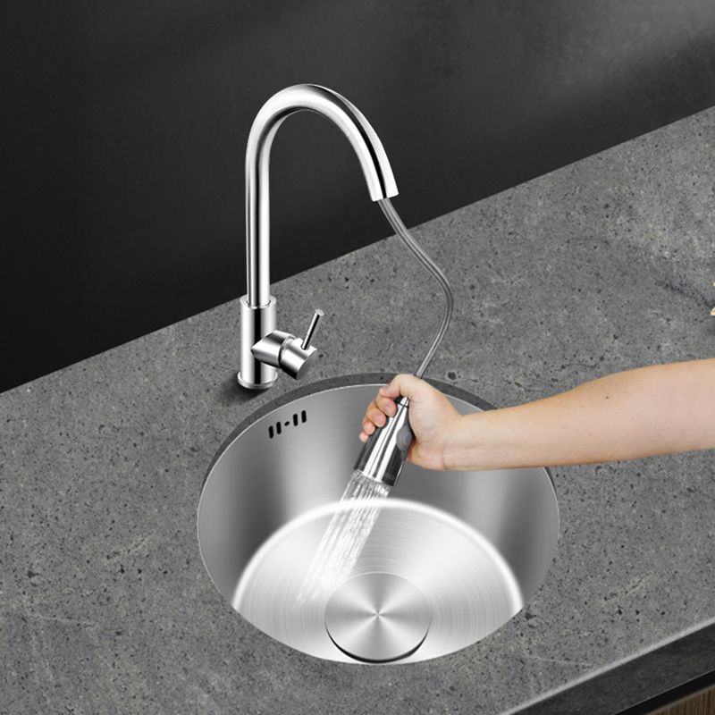 Contemporary Style Kitchen Sink Stainless Steel Round Kitchen Sink Clearhalo 'Home Improvement' 'home_improvement' 'home_improvement_kitchen_sinks' 'Kitchen Remodel & Kitchen Fixtures' 'Kitchen Sinks & Faucet Components' 'Kitchen Sinks' 'kitchen_sinks' 1200x1200_ecde9147-3a8f-4bed-8853-61468ecbcc8a