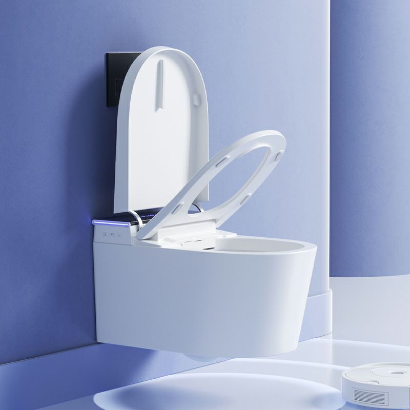 White Ceramic Elongated Stain Resistant Smart Bidet with Heated Seat Clearhalo 'Bathroom Remodel & Bathroom Fixtures' 'Bidets' 'Home Improvement' 'home_improvement' 'home_improvement_bidets' 'Toilets & Bidets' 1200x1200_ece02b83-d8d1-48b1-8919-0e157ee11e3a