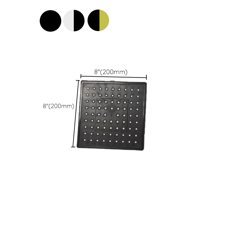 Square Shower Head Combo Standard Spray Pattern with Handheld Shower Head Clearhalo 'Bathroom Remodel & Bathroom Fixtures' 'Home Improvement' 'home_improvement' 'home_improvement_shower_heads' 'Shower Heads' 'shower_heads' 'Showers & Bathtubs Plumbing' 'Showers & Bathtubs' 1200x1200_ecf59a22-faff-432a-a5c7-20bcc732e95a
