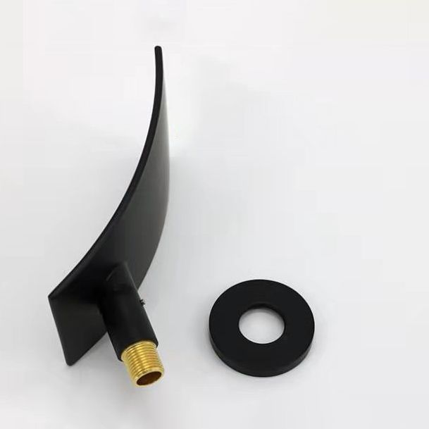 Wall Mounted Metal Tub Filler One Handles Waterfall Tub Faucet Trim Clearhalo 'Bathroom Remodel & Bathroom Fixtures' 'Bathtub Faucets' 'bathtub_faucets' 'Home Improvement' 'home_improvement' 'home_improvement_bathtub_faucets' 1200x1200_ed07ea5e-acb5-462b-a665-9b28e7f6668d