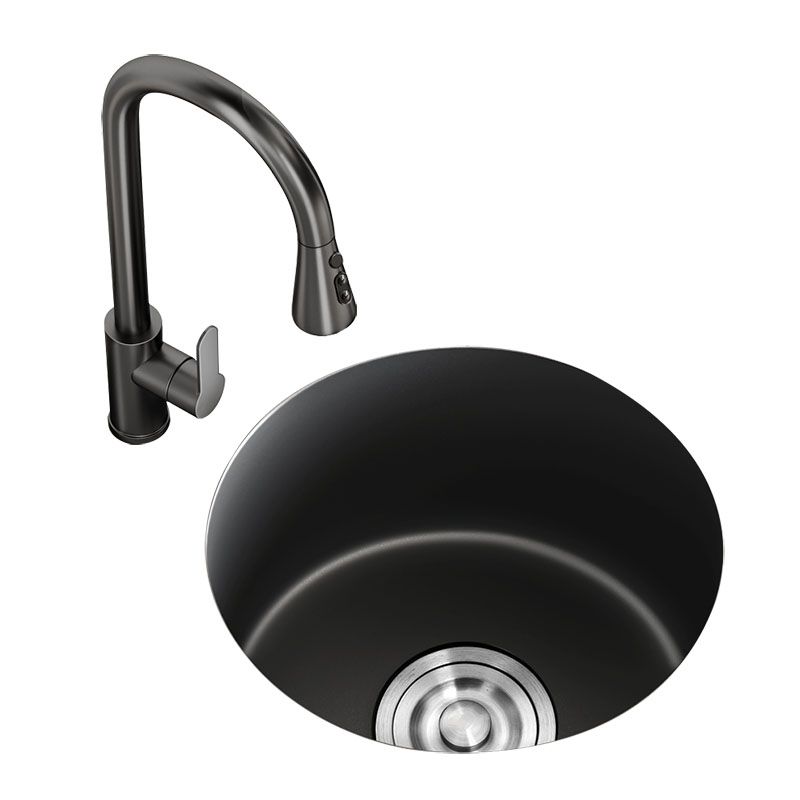 Single Bowl Kitchen Sink Quartz Round Shape Kitchen Sink with Strainer Clearhalo 'Home Improvement' 'home_improvement' 'home_improvement_kitchen_sinks' 'Kitchen Remodel & Kitchen Fixtures' 'Kitchen Sinks & Faucet Components' 'Kitchen Sinks' 'kitchen_sinks' 1200x1200_ed2f3a31-2933-4b67-9463-9d9ef8fd2323