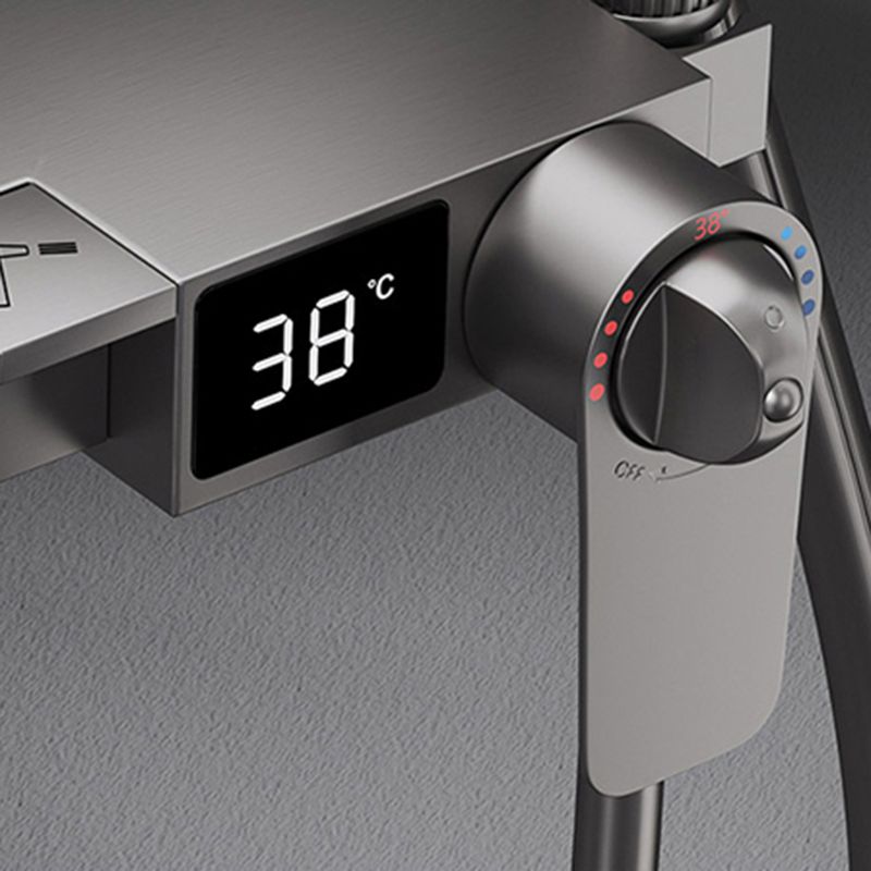 Modern Style Shower System Copper Spot Resist Wall Mounted Shower System Clearhalo 'Bathroom Remodel & Bathroom Fixtures' 'Home Improvement' 'home_improvement' 'home_improvement_shower_faucets' 'Shower Faucets & Systems' 'shower_faucets' 'Showers & Bathtubs Plumbing' 'Showers & Bathtubs' 1200x1200_ed40ed4b-4e9f-44fa-b3f7-8e560dcd9fe0