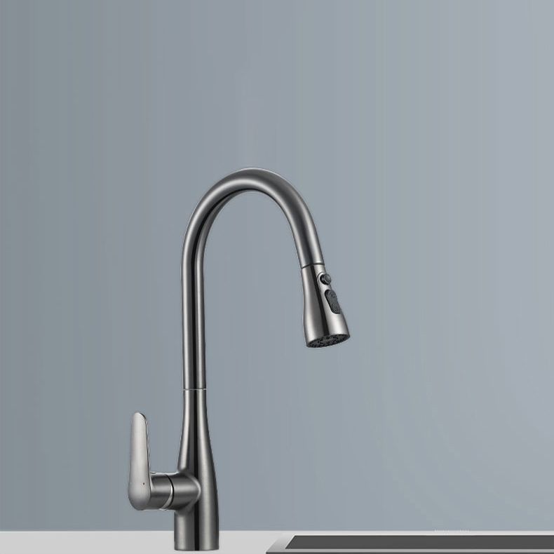 Pull Out Kitchen Faucet Single Handle 3 Function Faucet with Pull Out Sprayer Clearhalo 'Home Improvement' 'home_improvement' 'home_improvement_kitchen_faucets' 'Kitchen Faucets' 'Kitchen Remodel & Kitchen Fixtures' 'Kitchen Sinks & Faucet Components' 'kitchen_faucets' 1200x1200_ed428c6b-1826-489e-a226-ec65166d0948