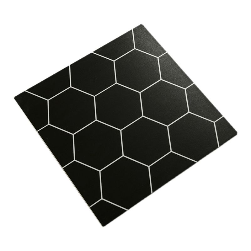 Ceramic Black Wall Tile Square Flower Pattern Tile Wall and Floor Clearhalo 'Floor Tiles & Wall Tiles' 'floor_tiles_wall_tiles' 'Flooring 'Home Improvement' 'home_improvement' 'home_improvement_floor_tiles_wall_tiles' Walls and Ceiling' 1200x1200_ed450f8e-92a2-44b2-9897-9263cc8471ce