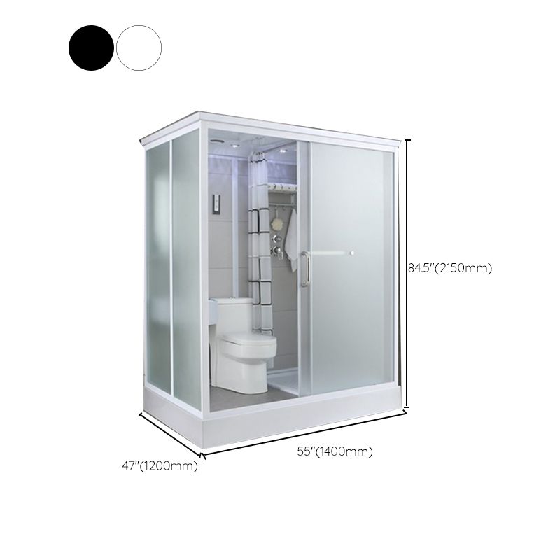 Tempered Glass Shower Stall with Shower Base Rectangle Shower Stall Clearhalo 'Bathroom Remodel & Bathroom Fixtures' 'Home Improvement' 'home_improvement' 'home_improvement_shower_stalls_enclosures' 'Shower Stalls & Enclosures' 'shower_stalls_enclosures' 'Showers & Bathtubs' 1200x1200_ed4520f9-ed6a-4e33-86b4-f3a6db3d0dbe