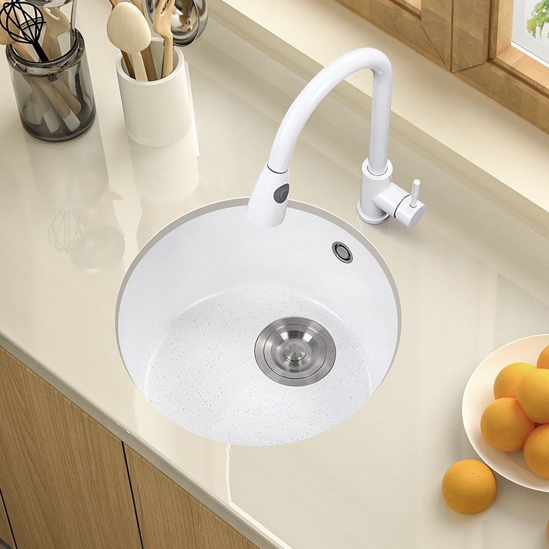 Quartz Kitchen Bar Sink Modern Round Shape Kitchen Bar Sink with Drain Assembly Clearhalo 'Home Improvement' 'home_improvement' 'home_improvement_kitchen_sinks' 'Kitchen Remodel & Kitchen Fixtures' 'Kitchen Sinks & Faucet Components' 'Kitchen Sinks' 'kitchen_sinks' 1200x1200_ed516686-f09e-4365-8c7f-fb08d197fd78