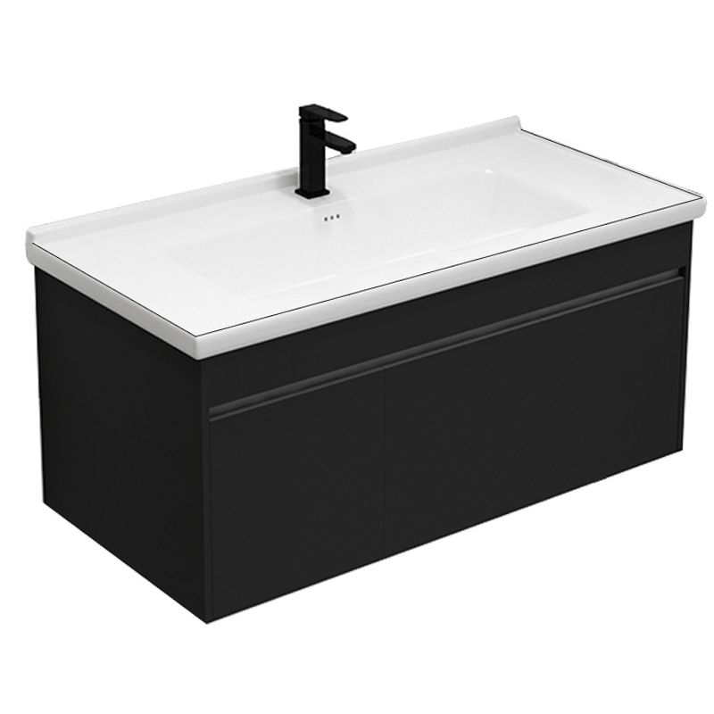 Contemporary Black Bath Vanity Metal Open Console with Sink Set Clearhalo 'Bathroom Remodel & Bathroom Fixtures' 'Bathroom Vanities' 'bathroom_vanities' 'Home Improvement' 'home_improvement' 'home_improvement_bathroom_vanities' 1200x1200_ed5bec37-9b1c-4369-8661-7e4010c975c2