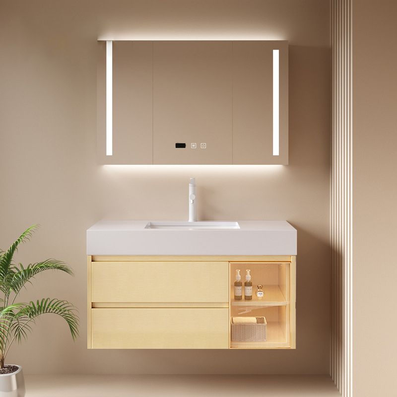 Contemporary Wood Sink Cabinet Bathroom Vanity Cabinet with Storage Clearhalo 'Bathroom Remodel & Bathroom Fixtures' 'Bathroom Vanities' 'bathroom_vanities' 'Home Improvement' 'home_improvement' 'home_improvement_bathroom_vanities' 1200x1200_ed5f0eb4-6c18-4523-80d9-314119feb28a