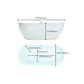 Modern White Oval Bath Tub Drain and Overflow Trim Tub in Bathroom Clearhalo 'Bathroom Remodel & Bathroom Fixtures' 'Bathtubs' 'Home Improvement' 'home_improvement' 'home_improvement_bathtubs' 'Showers & Bathtubs' 1200x1200_edf85e4c-e2bc-4e65-8e51-c65464ce28b0